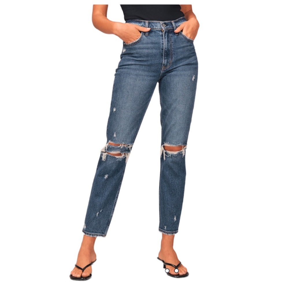 Abercrombie & Fitch The Mom High Rise Jeans Size 28R NWT